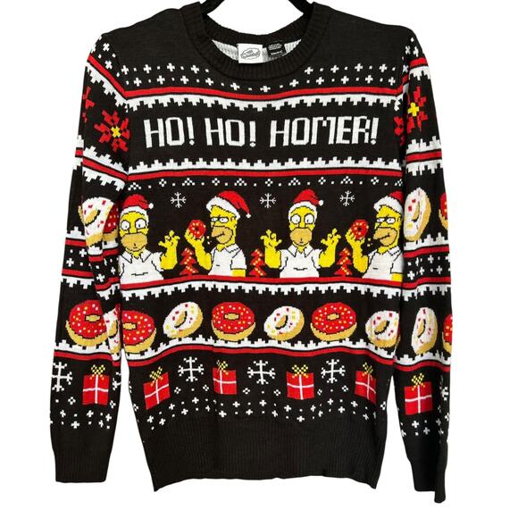 The Simpsons Other - The Simpsons Ho Ho Homer! Men's Ugly Christmas Sweater Size Small